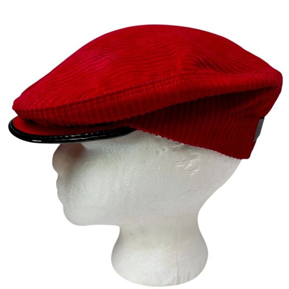 Vintage Cornell Caps Corduroy Hat Ivy League Red Newsboy 7 1/8 Rare Find! - Picture 3 of 15